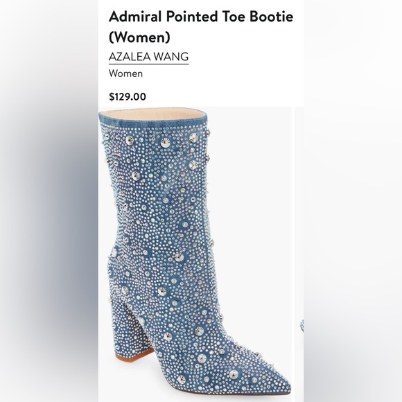 Azalea Wang Admiral denim boots - 8.5 - Picture 5 of 12
